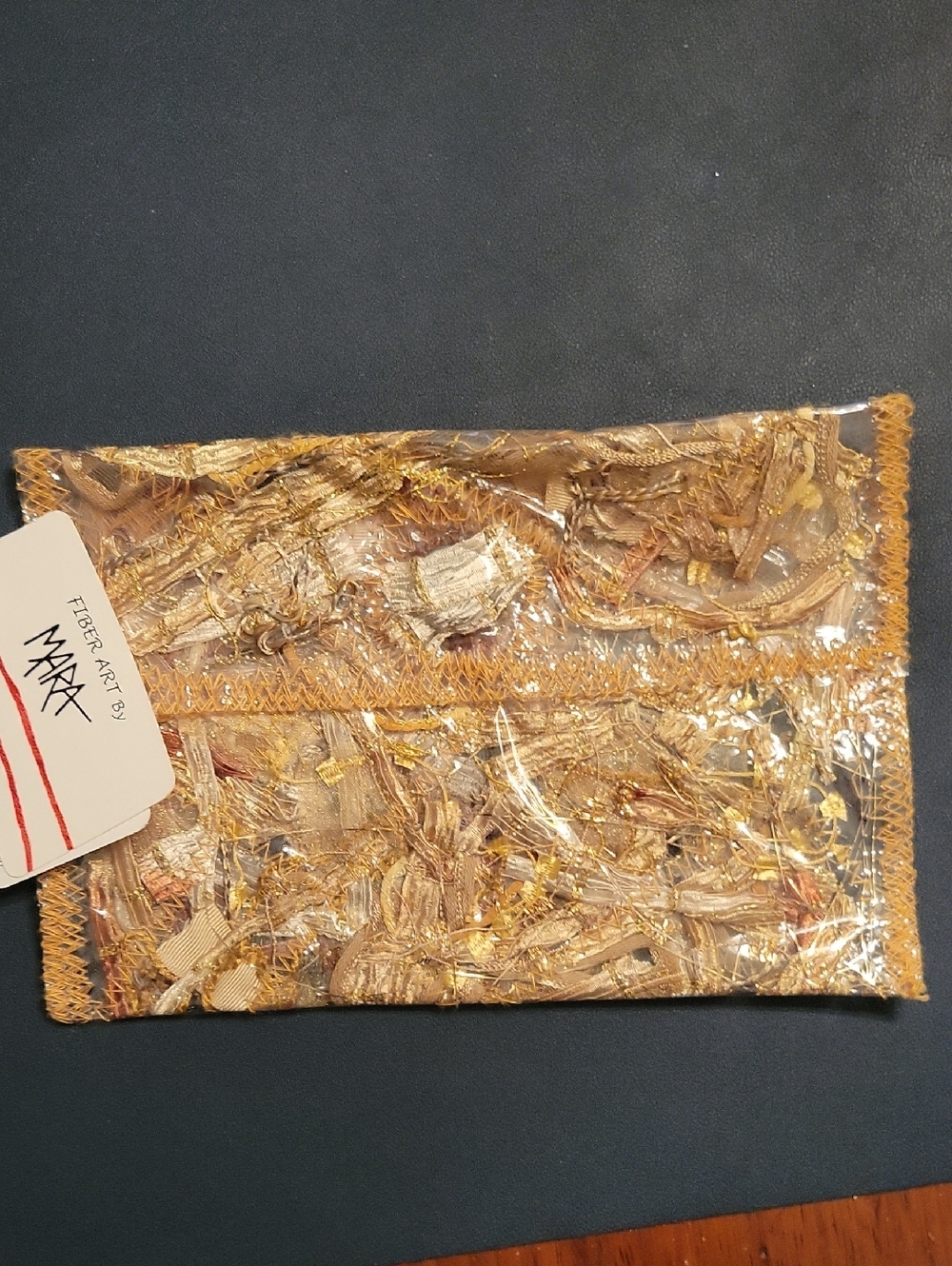Fiber Art Clutch Bag Handmade By Mara Taylor